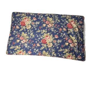 Ralph Lauren CHAPS King Pillow Sham CAPE COD Rose Floral Cotton Cottagecore Blue